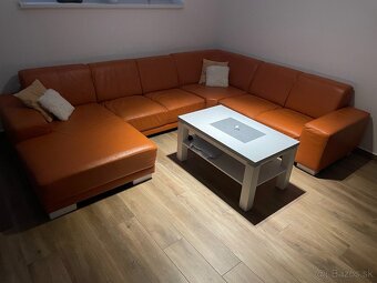 Predám koženú sedačku v tvare U - 2