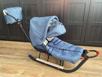Detske zimne sánky s fusakom - 2