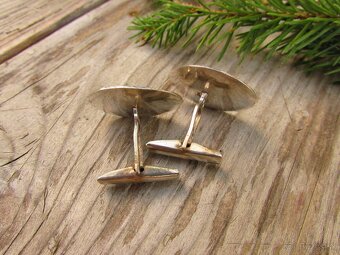 Staré strieborné manžetové gombíky Egypt, Ag 800 - 2