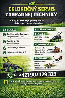 servis záhradnej techniky - 2