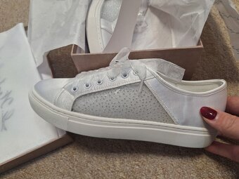 Svadobné tenisky veľ. 37,38 - 2