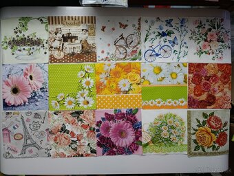 Servítky levanduľa a iné 39ks - 2