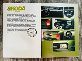Dobový prospekt Škoda 105 serie ( 198X ) NL " užovka " - 2