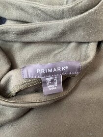 Zelene khaki obtiahnute midi šaty na ramienka Primark - 2