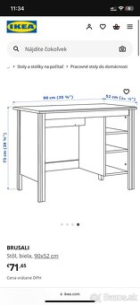 Písací stôl Ikea - 2
