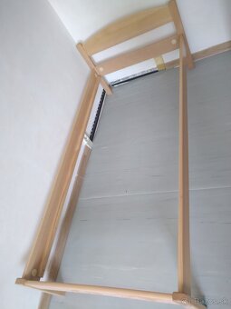 ✔️- Predám kvalitnú bukovu posteľ s roštom200x90 - 2