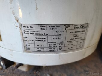 Plynový boiler Heizer 120l - 2