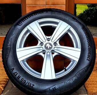 alu R17 5x108, senzory, zimné pneu 215/65, Peugeot - 2