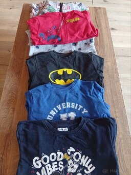 Dvojičky mikiny tričká 110-128 60ks - 2