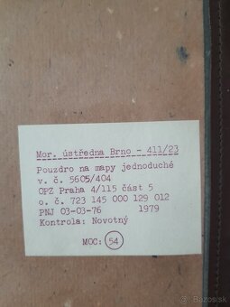 Predám retro puzdro na mapy. - 2