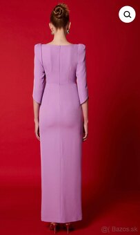 Fialové spoločenské šaty - 2