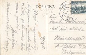 Predám delenú pohľadnicu obce  Straže 1938 pri Šaštíne - 2