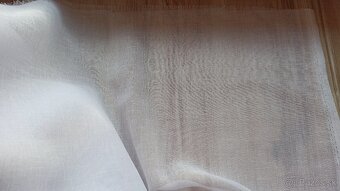 Biele a smotanové látky na ďalšiu tvorbu, závesy - 2