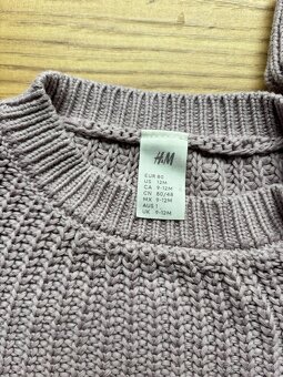 Pletenný svetrík + čiapka - 2