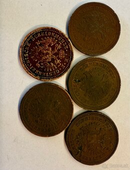 Predám 5x 1 Kreuzer 1851 A/B - 2