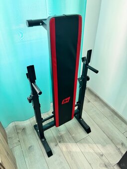 Lavica na cvičenie + tyč + kotúče 69kg + 2x jednoručky - 2