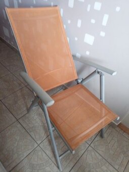 Záhradné polohovateľné kreslo + podložka - 2