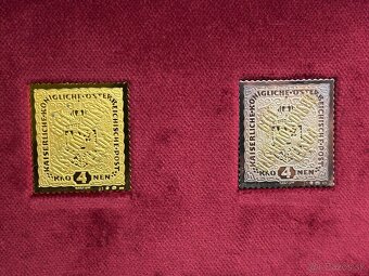 Najvzácnejšia známka  Československa zlato a striebro - 2