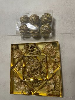 Vianočné ozdoby zlaté - 2