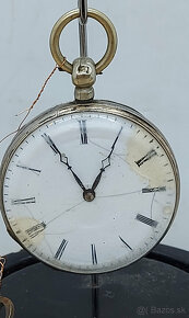 Predám funkčné starožitné vreckové hodinky na klúčik No.1707 - 2