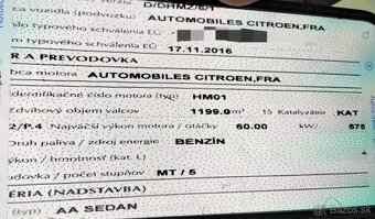 predám MOTOR HM01 Citroen C-elysee 1.2 2017 DVERE - 2