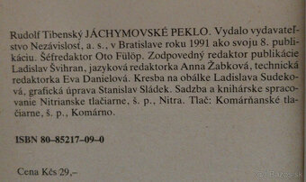 Predám knihu Rudolf Tibenský – Jáchymovské peklo, 1991 - 2