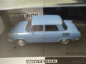 ŠKODA 1000 MB v mierke 1:24 ------------ KOVOVÝ, NOVÝ - 2