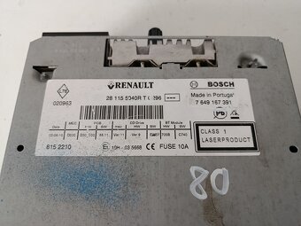 autoradio renault megane3 281155040r 80€ - 2