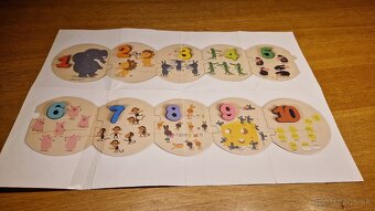 Janod počítanie do 10 puzzle - 2