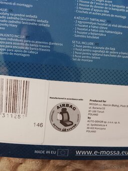 Poťahy na sedadlá - 2