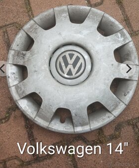 Puklice originál na VW, Opel 14" - 2