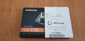 Samsung ssd disk Evo 960 m.2. Nvme 250GB. - 2
