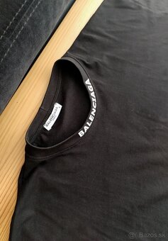 Tricko Balenciaga over size cierne - 2