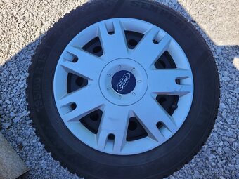 PLECHOVE DISKY FORD FIESTA FUSION 4x108 195/60 R15ZIMNE PNEU - 2