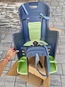 Det.sedačka na bicykel zadná Polisport Boodie FF (Grey/Green - 2