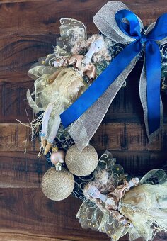 Vianočný veniec na zavesenie 1. - 2