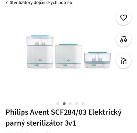 Philips Avent SCF284/03 Elektrický parný sterilizátor 3v1

 - 2