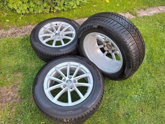 17" ALU orig AUDI 5x112 + zimné 225/60 r17 Pirelli - 2