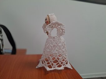 Háčkovaný anjel 12cm - 2