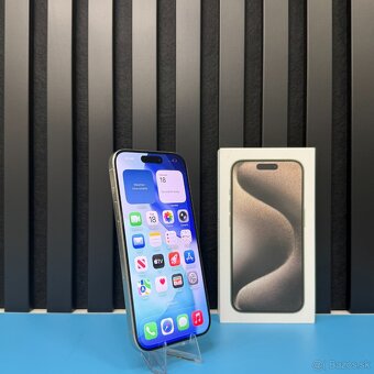 🔵Záruka 1 Rok | iPhone 15 Pro 128 GB Natural Titan - 2