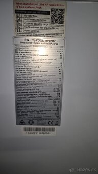 Tepelné čerpadlo BWT invertor 6,2Kw pre bazen - 2