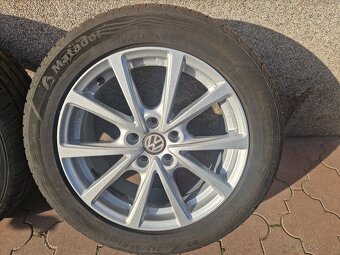 VW, Letna sada pneu na diskoch 215 55 r17 len 7000km - 2