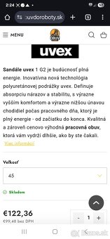 Bezpečnostné sandále UVEX - 2