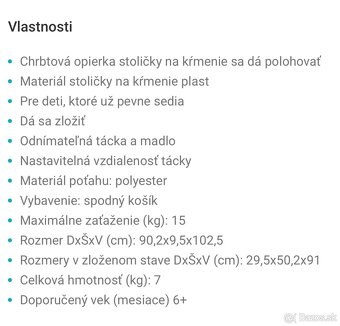 Detská stolička Joie - 2