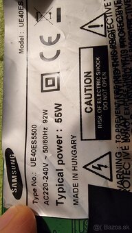 TV Samsung - UE40ES5500 - TCon - 2