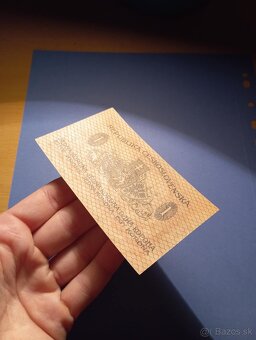 Predám bankovku 1 koruna 1919 - 2