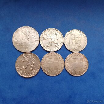 Strieborne mince 6ks - 2