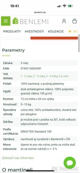 3,5 m dlhý mantinel do postele / postielke BENLEMI - 2