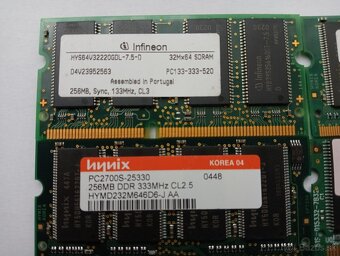 predám ram (pamäte) pre staré notebooky DDR (DDR1) - 2