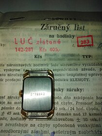 Náramkové zlátené ženské hodinky značky LUCH. - 2